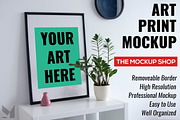 Modern Art Print Frame Mockup