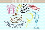 Party SVG set Birthday party SVG