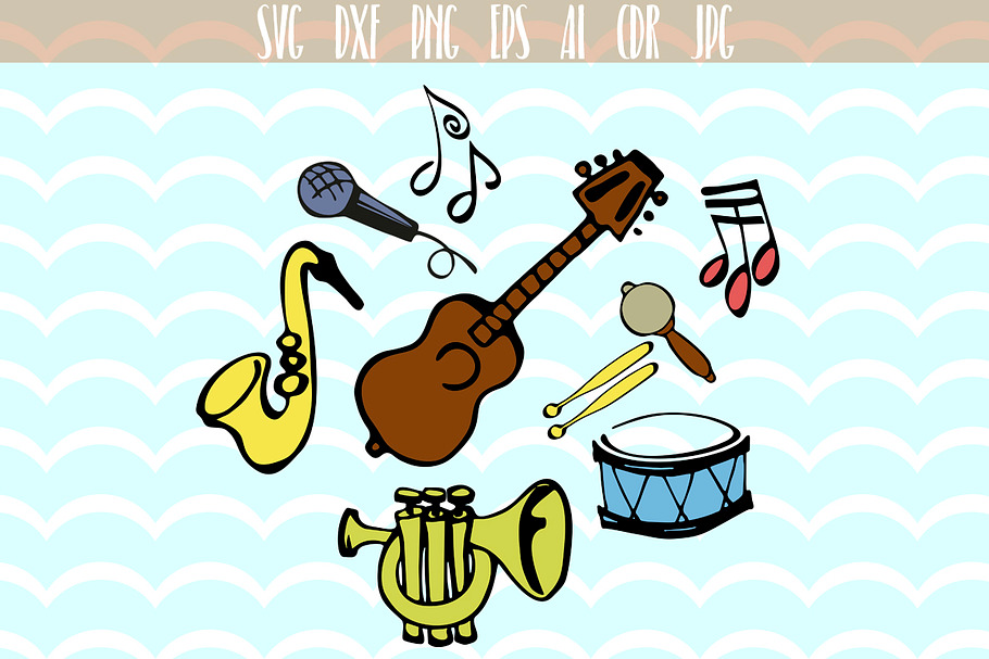 Music musical instruments SVG