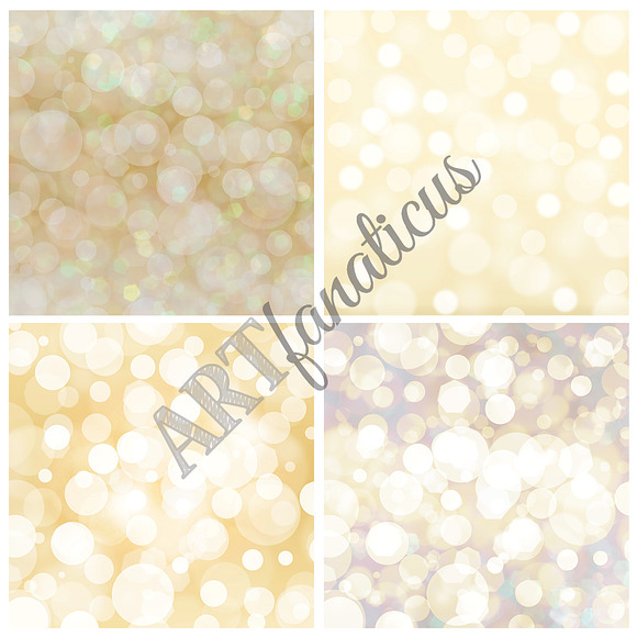 GOLD & SILVER BOKEH in Textures - product preview 1