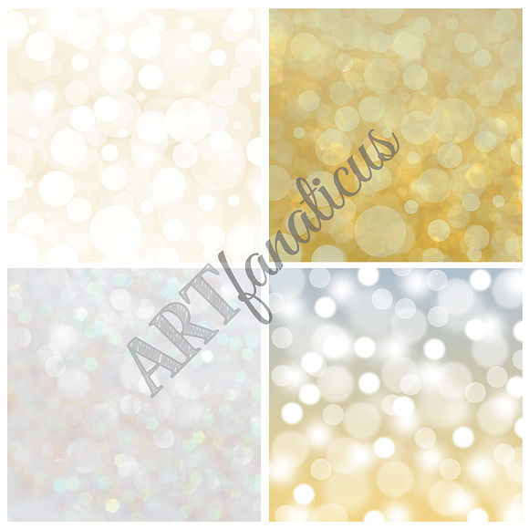 GOLD & SILVER BOKEH in Textures - product preview 2