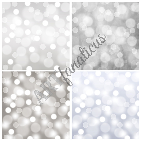 GOLD & SILVER BOKEH in Textures - product preview 3