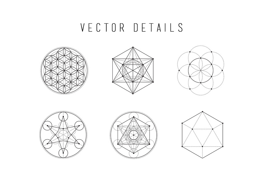 Sacred Geometry Vector Set Vol. 1