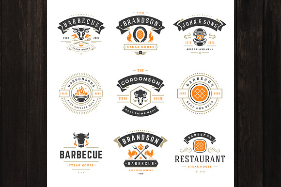 18 Barbecue Logos and Badges in Logo Templates - product preview 1