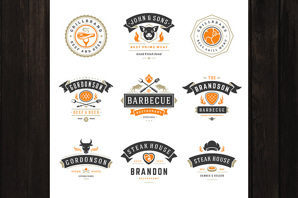 18 Barbecue Logos and Badges in Logo Templates - product preview 3