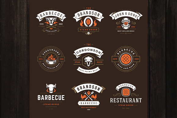 18 Barbecue Logos and Badges in Logo Templates - product preview 5