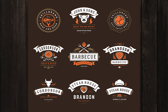 18 Barbecue Logos and Badges in Logo Templates - product preview 7