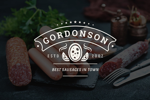 18 Meat Food Logos and Badges in Logo Templates - product preview 2