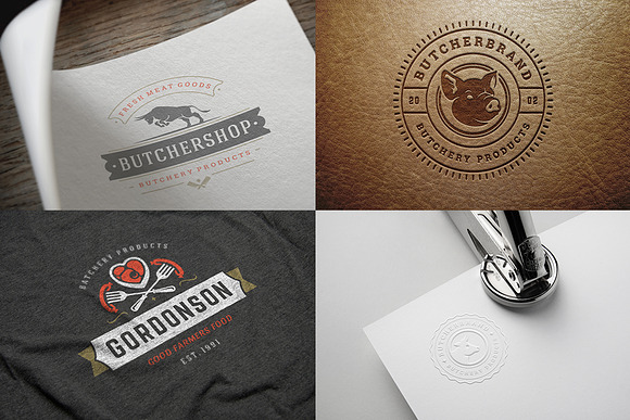 18 Meat Food Logos and Badges in Logo Templates - product preview 4