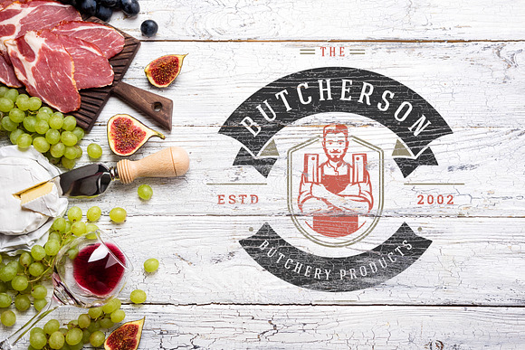 18 Meat Food Logos and Badges in Logo Templates - product preview 6
