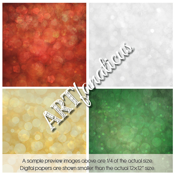 CHRISTMAS BOKEH in Textures - product preview 1