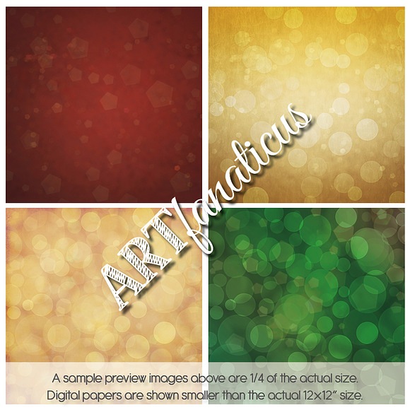 CHRISTMAS BOKEH in Textures - product preview 2