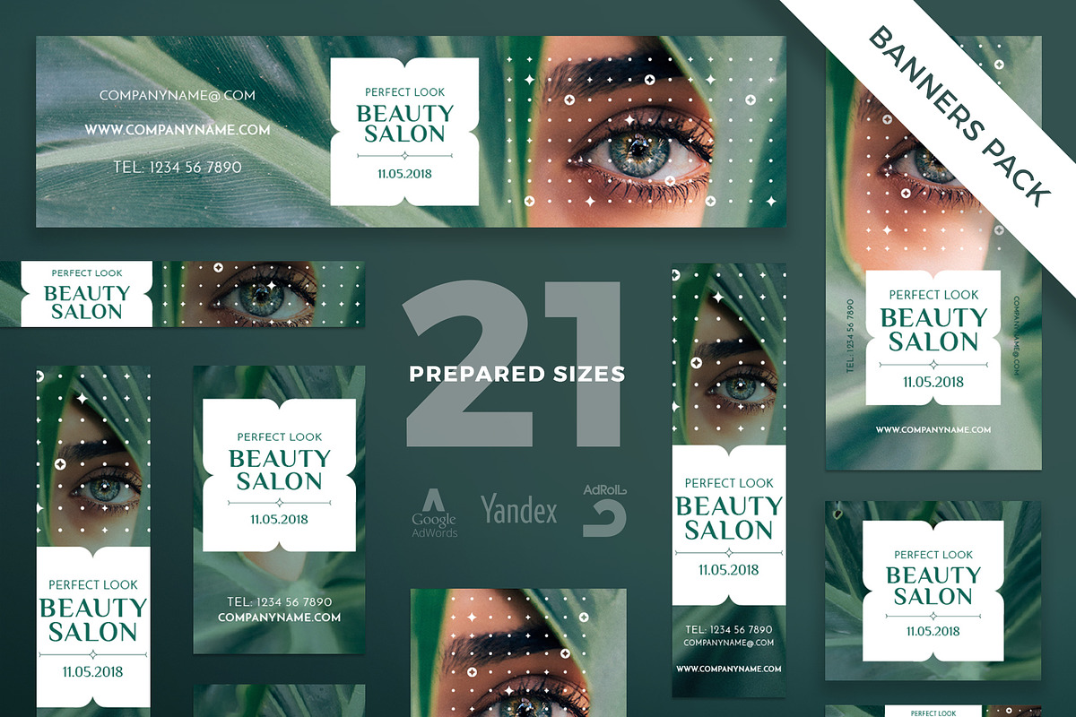Banners Pack | Beauty Salon in Templates - product preview 8