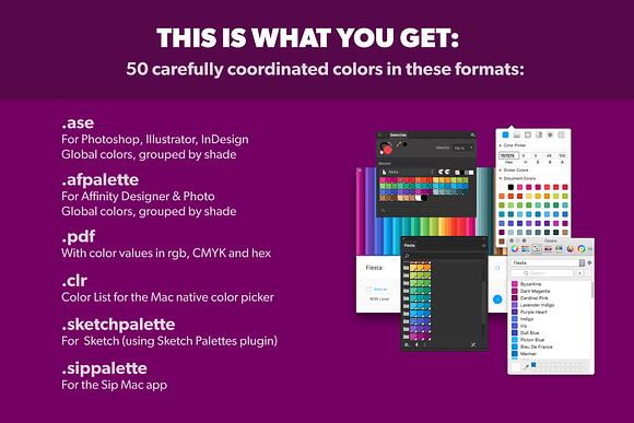 Fiesta Color Palette in Photoshop Color Palettes - product preview 1