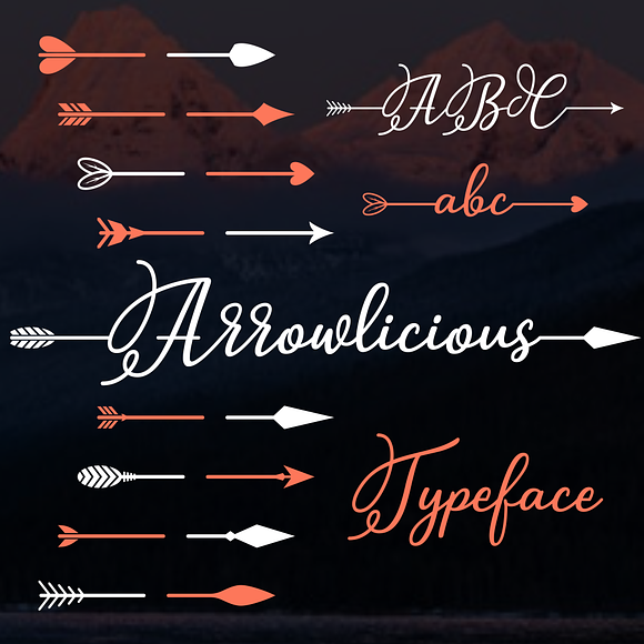Arrowlicious - Create your own arrow in Script Fonts - product preview 2