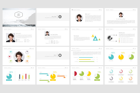 Personal CV Powerpoint Template in PowerPoint Templates - product preview 1