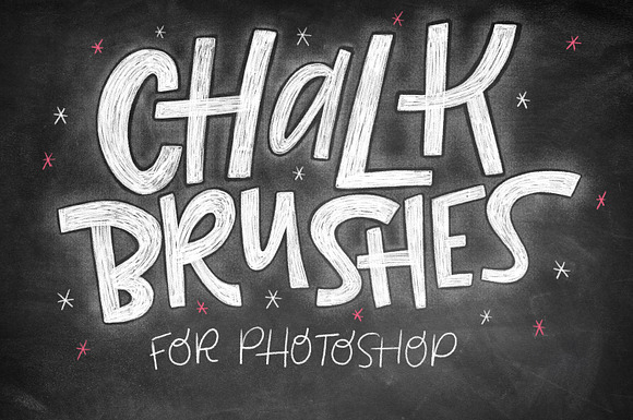 Realistic Photoshop Chalk Brushes! in Photoshop Brushes - product preview 5