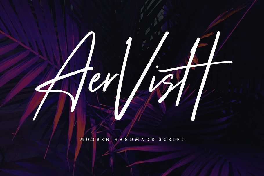 Aervish Typeface in Script Fonts - product preview 8