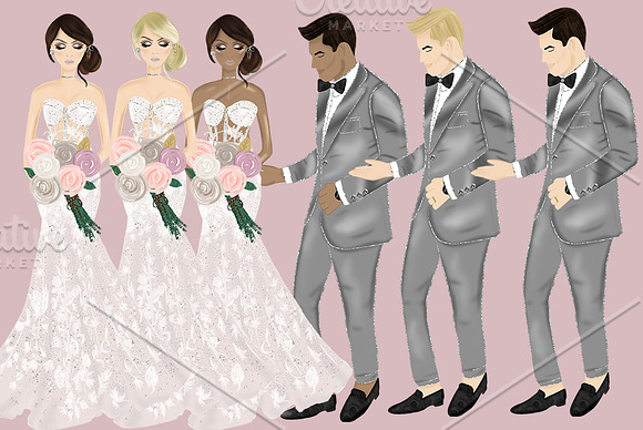 Wedding Day Illustration Clipart in Illustrations - product preview 2