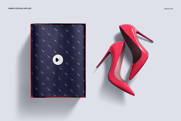 Shoe Box Mockup Set in Product Mockups - product preview 5