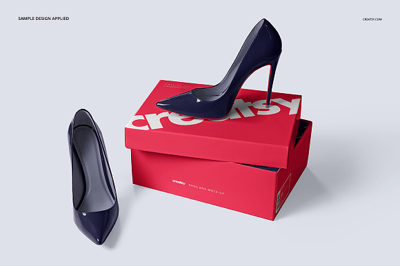 Shoe Box Mockup Set in Product Mockups - product preview 15