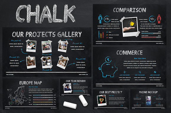 Chalk - Powerpoint Template in PowerPoint Templates - product preview 11