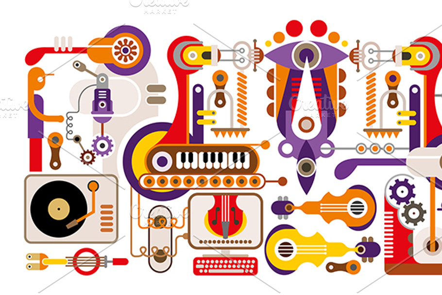 Manufacture of musical instruments in Illustrations - product preview 8