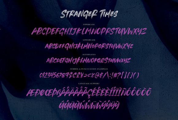 Stranger Times - OpenType SVG Font in Scary Fonts - product preview 5
