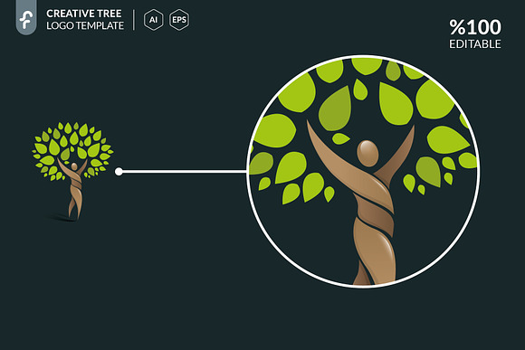 Creative Tree Logo in Logo Templates - product preview 2
