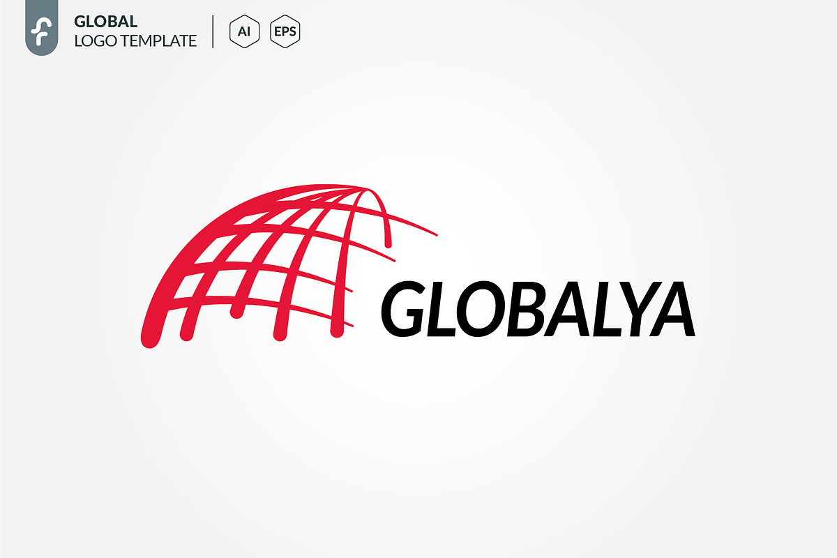 Global World Logo in Logo Templates - product preview 8