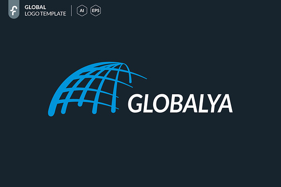Global World Logo in Logo Templates - product preview 1