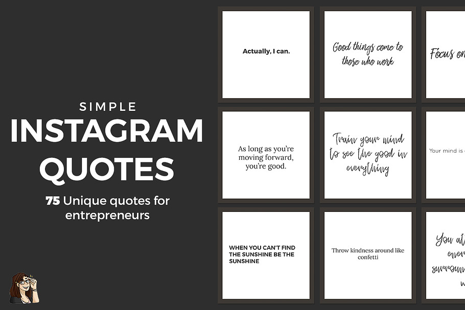 75 Positive Instagram Quotes in Instagram Templates - product preview 8