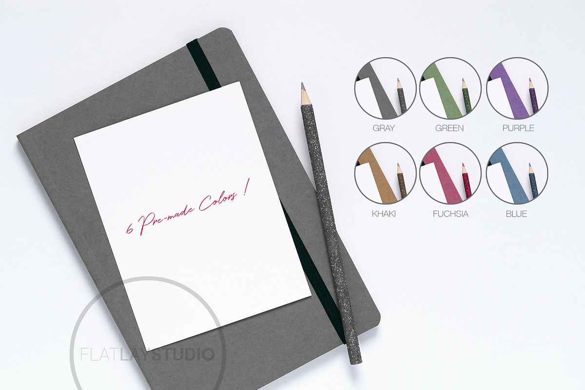 BOOK MOCKUP 6 COLORS #106 in Print Mockups - product preview 8