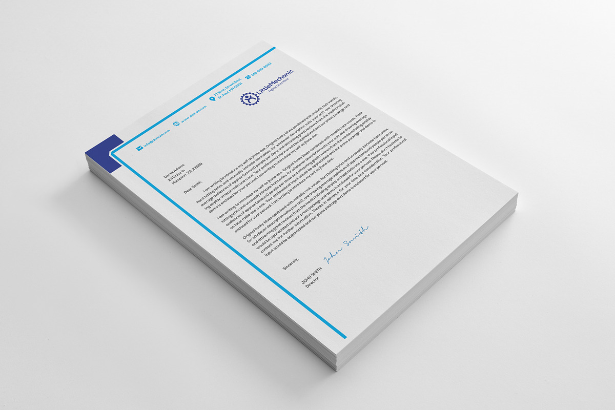 Letterhead Design B+G in Stationery Templates - product preview 8