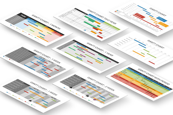 Gantt Chart Keynote Template in Keynote Templates - product preview 1