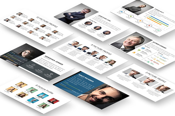 Team Profile Template for Keynote in Keynote Templates - product preview 1