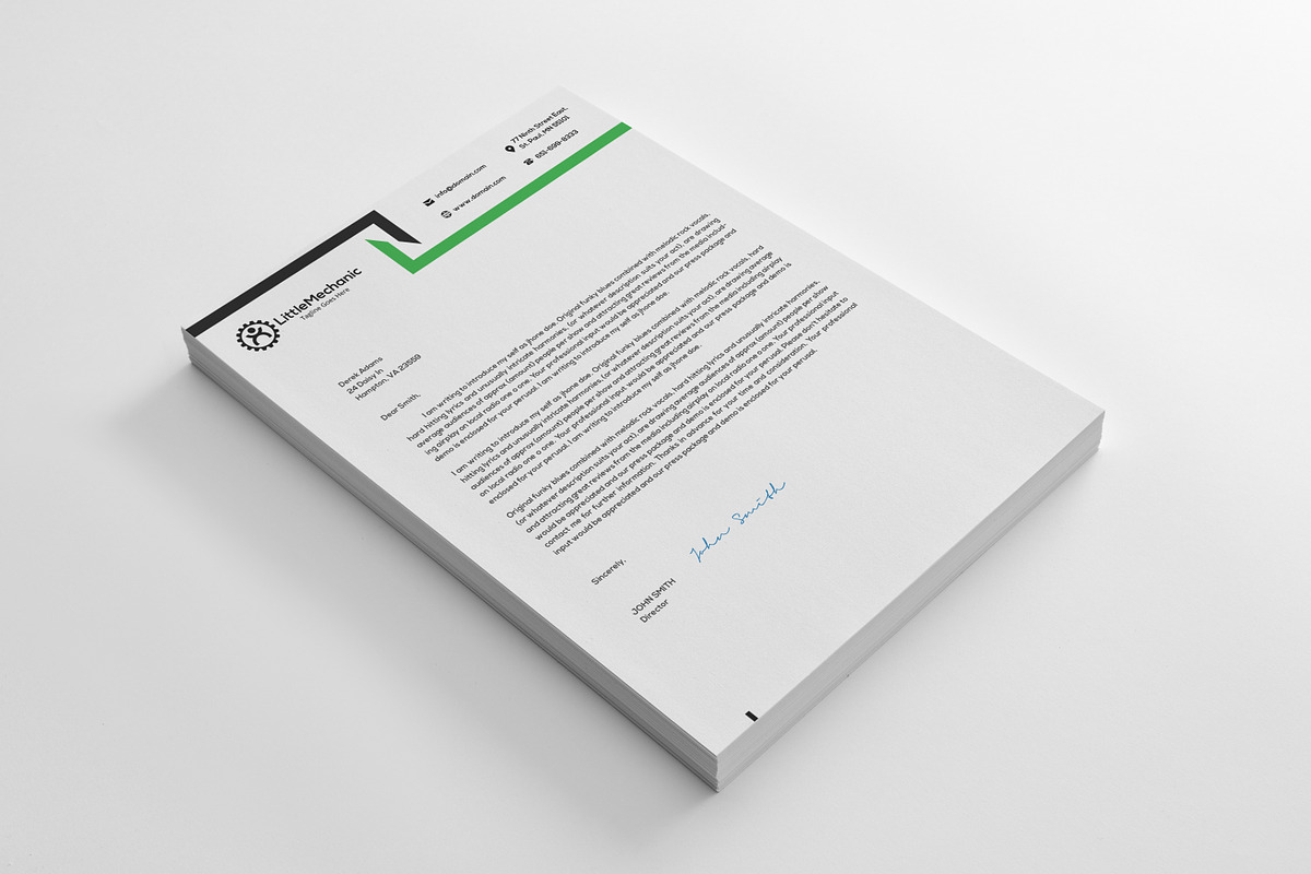 Letterhead Design in Stationery Templates - product preview 8