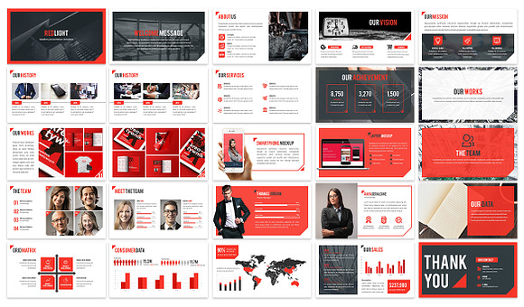 Redlight - Bold Keynote Template in Keynote Templates - product preview 1