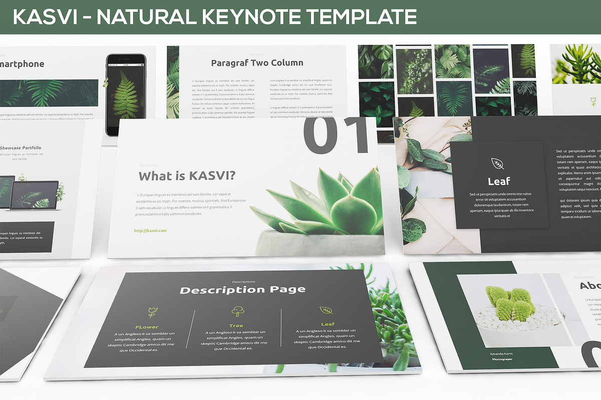 KASVI - Nature Keynote Template in Keynote Templates - product preview 8