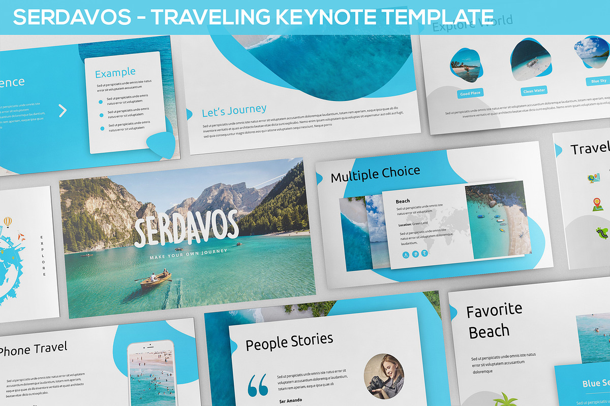 Serdavos - Traveling Keynote Templat in Keynote Templates - product preview 8