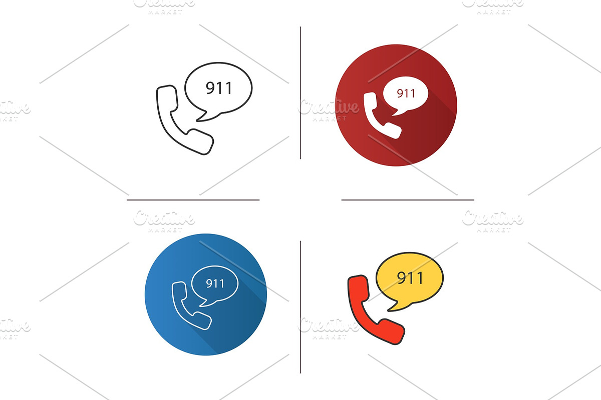 Emergency calling service icon in Graphics - product preview 8