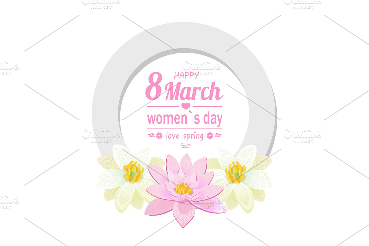 Greeting Card 8 March International Womens Day in Objects - product preview 8