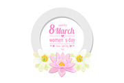 Greeting Card 8 March International Womens Day