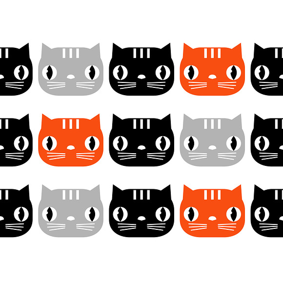 Funny lovely Cats.  in Patterns - product preview 3