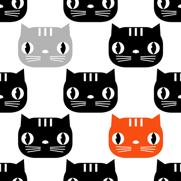 Funny lovely Cats.  in Patterns - product preview 6