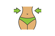 Weight loss color icon