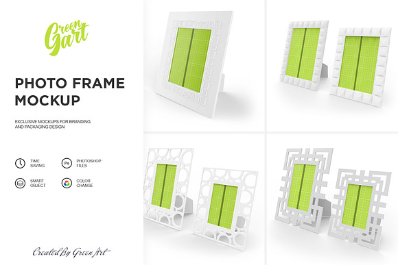 4 PSD Photo Frame Mockup in Print Mockups - product preview 1