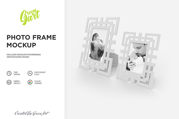 4 PSD Photo Frame Mockup in Print Mockups - product preview 5