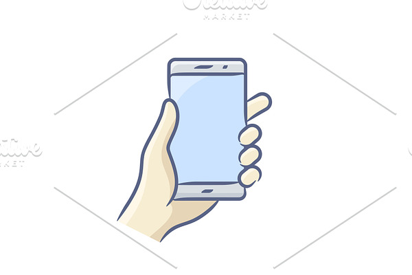 Smartphone gesture icon