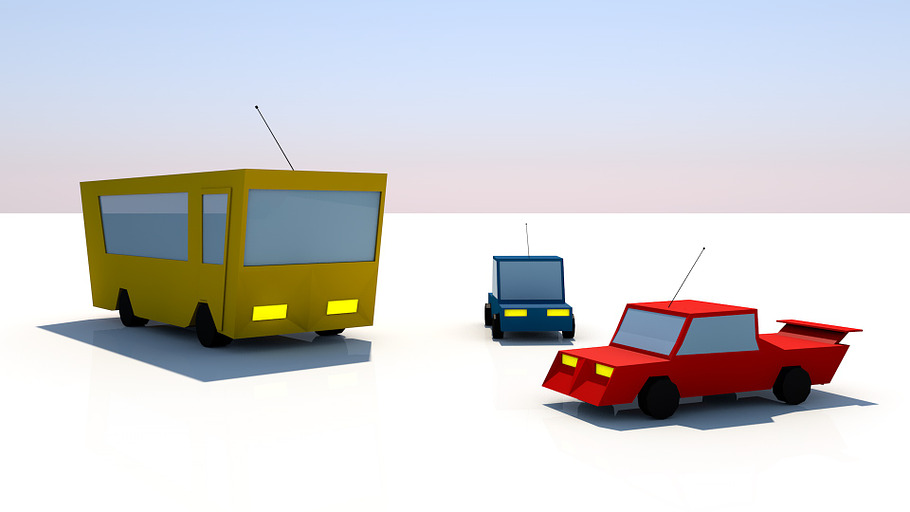 Low Poly Vehicles in Vehicles - product preview 1